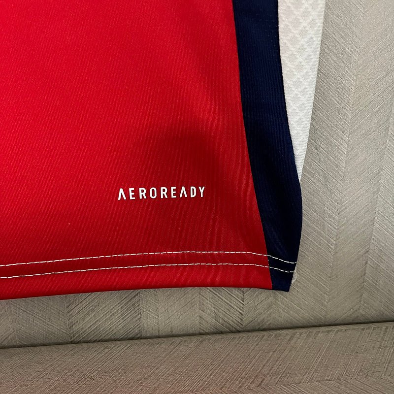 Conjunto Infantil Arsenal Home 24/25 - Vermelho