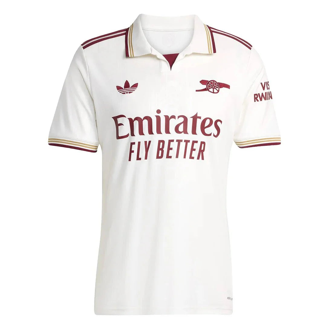 Camisa Arsenal Third 2025/26 Torcedor Adidas Masculino - Branco
