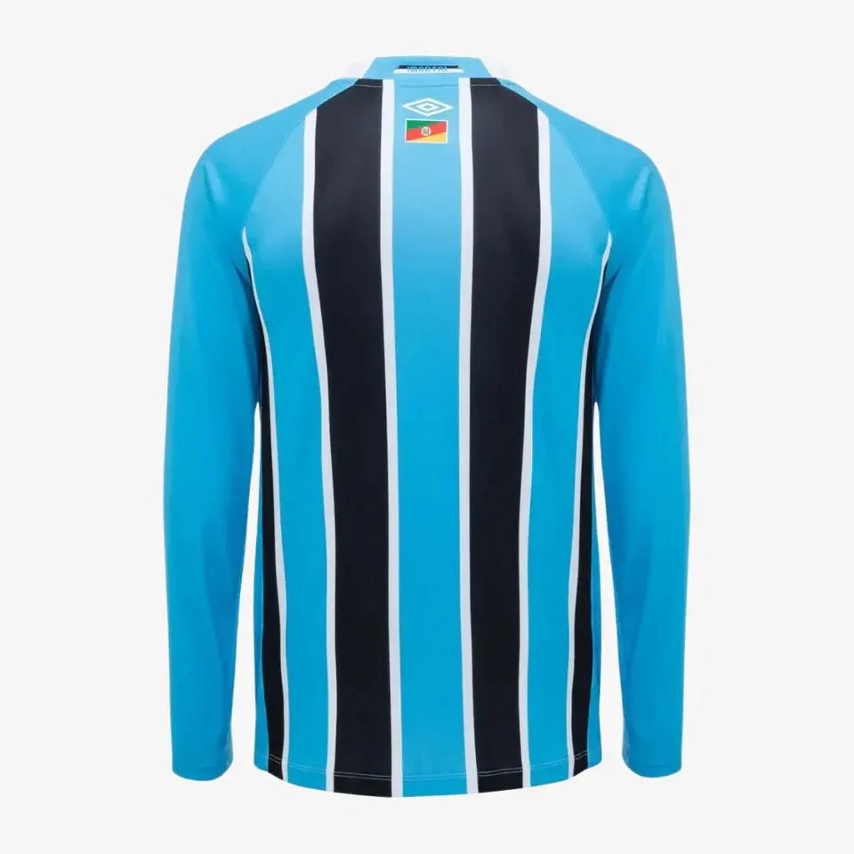 Camisa Umbro Grêmio 2025/26 I Manga Longa Patrocinio